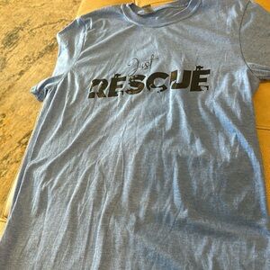 Brand new handmade vinyl T-shirt size small just rescue for Cats. See details.
